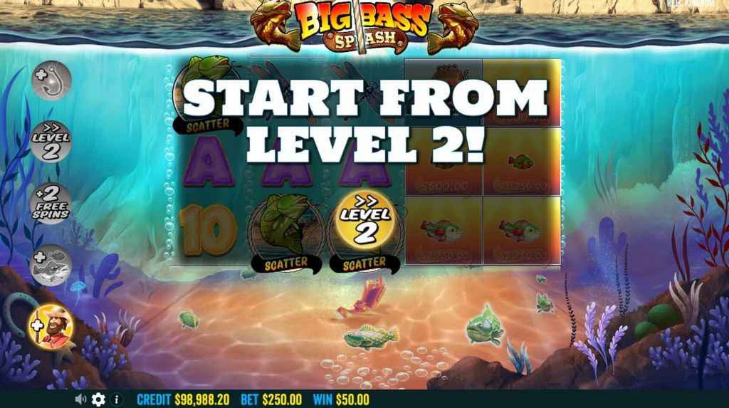 Test de la machine à sous Big Bass Splash 1000
